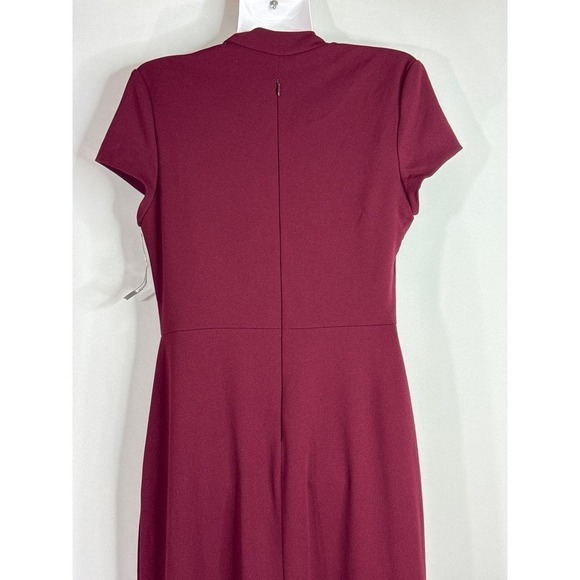 Betsy & Adams Asymmetrical Neckline Evening Gown Red Size 10 NWT - Picture 11 of 16